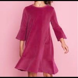Garnet Hill • Madeline Girls Pink Velour Dress - 10